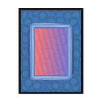 Mosaic Blue Picture Postcard by elledeegee Mosaic Blue Picture Postcard
