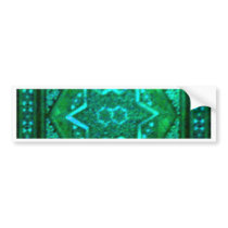 Mosaic Box Green bumper stickers by JudyMarisaEclecticCo Mosaic Box Green bumper stickers