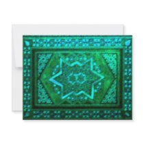 Mosaic Box Green invitations by JudyMarisaEclecticCo Mosaic Box Green invitations