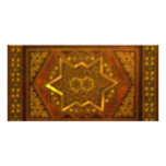 Mosaic Box in Brown Personalized Photo Card