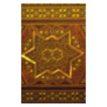 Mosaic Box in Brown Custom Stationery