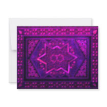 Mosaic Box in Purple Personalized Invite