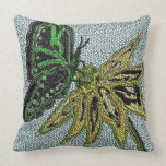 Mosaic Butterfly Art Pillow