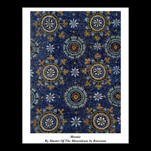 Mosaic By Master Of The Mausoleum In Ravenna Poster