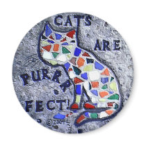 Mosaic Cat Fridge Magnet
