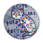 Mosaic Cat magnets