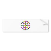 mosaic earth bumper stickers by dbvisualarts mosaic earth bumper stickers