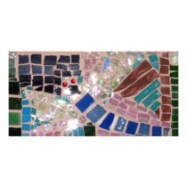 Mosaic Fireflies Photo Card Template