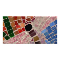 Mosaic Firefly Photo Greeting Card