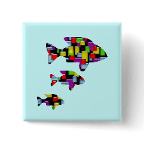 mosaic fish buttons by dbvisualarts mosaic fish buttons