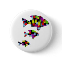 mosaic fish buttons by dbvisualarts mosaic fish buttons