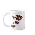 mosaic fish mugs