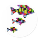 mosaic fish stickers