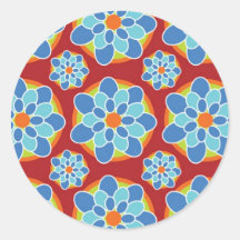 Mosaic Floral Stickers