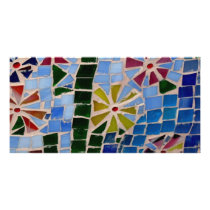 Mosaic Flowers photo cards by MarciaJeanne Mosaic Flowers photo cards