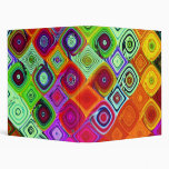Mosaic Fractal Art 3 Ring Binders