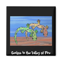 Mosaic Gecko Design magnets by Coconutzoo Mosaic Gecko Design magnets