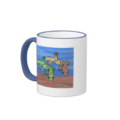 Mosaic Gecko Design Coffee Mugs by Coconutzoo