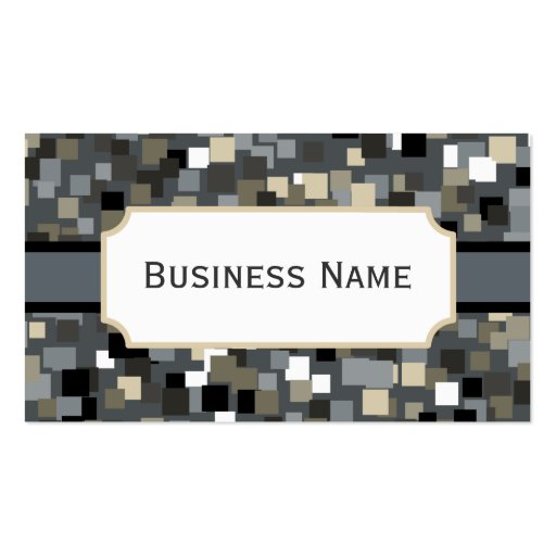 Mosaic Gray  Business Card (front side)
