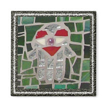 Mosaic Hamsa Heart Evil Eye on Green magnets by jomodad Mosaic Hamsa Heart Evil Eye on Green magnets