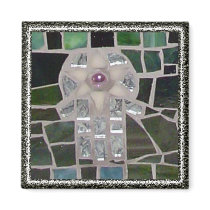 Mosaic Hamsa Starof of David Evil Eye on Green magnets by jomodad Mosaic Hamsa Starof of David Evil Eye on Green magnets