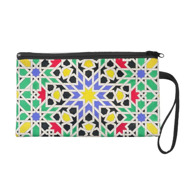 Mosaic in the dado of the east side of the Tower o Wristlet Purse