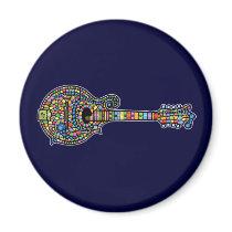 Mosaic Mandolin Magnets