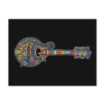 Mosaic Mandolin Post Cards