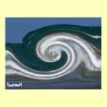 Mosaic Modern Abstract Art Tsunami! Poster Print
