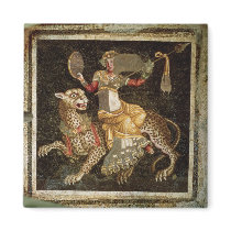 Mosaic of Dionysus riding a Leopard c.180 AD Fridge Magnets