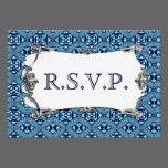 Mosaic pattern (Blue) (Wedding) invitations