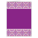 Mosaic Pattern Purple Cards