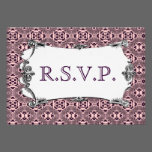 Mosaic pattern (Violet) (Wedding) invitations