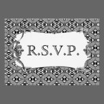 Mosaic pattern (White) (Wedding) invitations