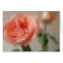 Mosaic Pink Cut Roses - Time to Let Go card