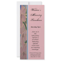 Mosaic Pink Floral Rack Card rack cards