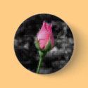 Mosaic Pink Rose 4 buttons by MosaicArtwork Mosaic Pink Rose 4 buttons