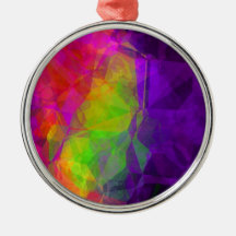 Mosaic Rainbow Ribben Ornament