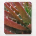 Mosaic Red-Green Aloe 4 mousepad