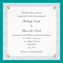 Mosaic Rose invitations