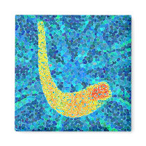 Mosaic Shofar Magnets magnets