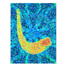 Mosaic Shofar Postcard