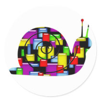 mosaic snail stickers by dbvisualarts mosaic snail stickers
