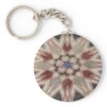 Mosaic tesselate ornamental star key chains