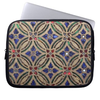 Mosaic tile pattern stone glass Moroccan photo Computer Sleeves