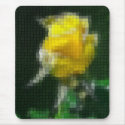 Mosaic Yellow Rose 2 Intense mousepad