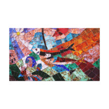 Mosaics of Morano Italy II Canvas Print