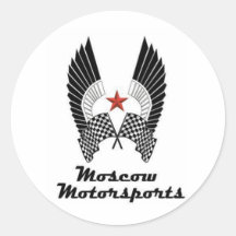 MOSCOW MOTORSPORTS ROUND STICKERS