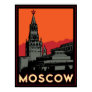 moscow russia kremlin art deco retro travel posters