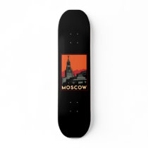 moscow russia kremlin art deco retro travel skateboards
